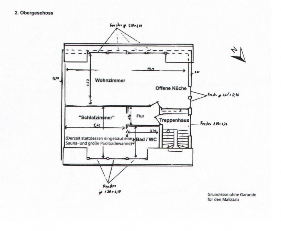 Grundriss DG Mehrfamilienhaus D�sseldorf / Hassels