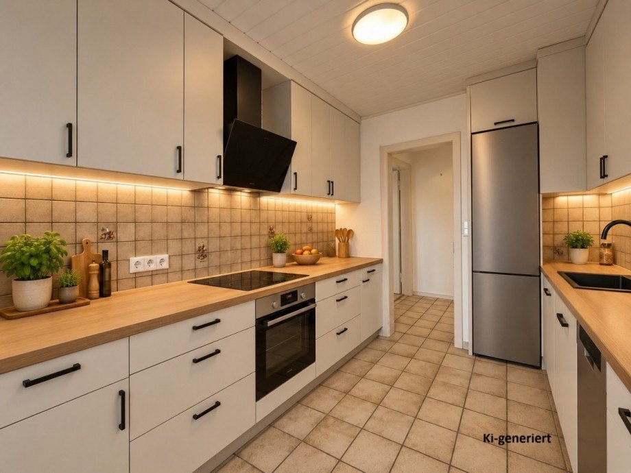 K�che Visualisierung Etagenwohnung Solingen