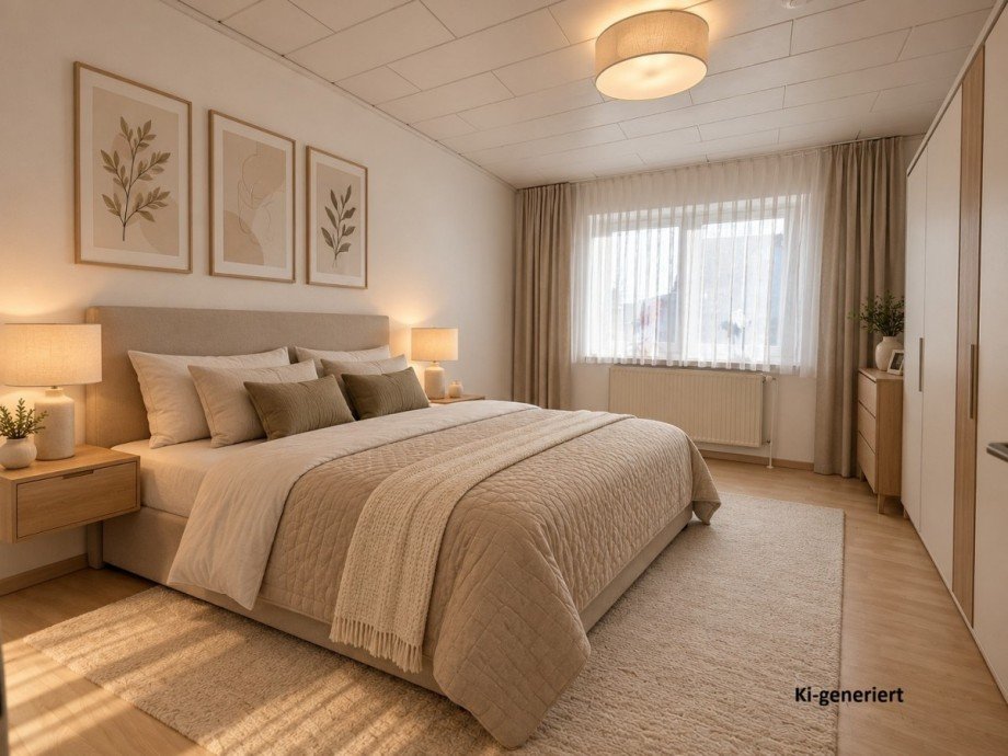 Schlafzimmer Visualisierung Etagenwohnung Solingen