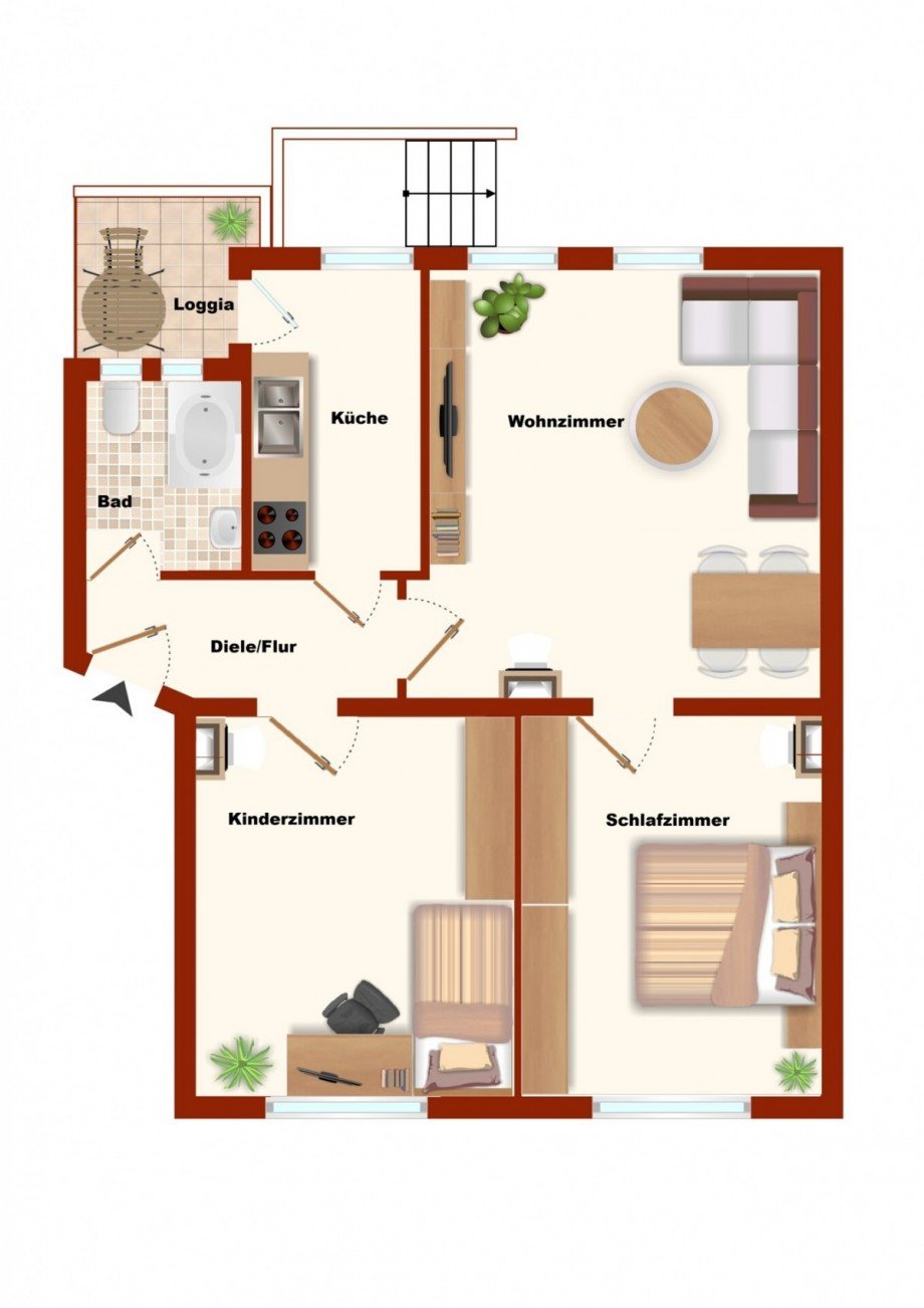 Grundriss Etagenwohnung Solingen